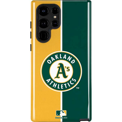 MLB Oakland Athletics Split Galaxy S25 Ultra Impact Case